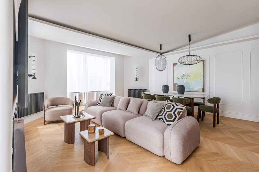 Ático de Lujo en Madrid | Salón y Comedor | Reforma Barrio Salamanca | Drékaro