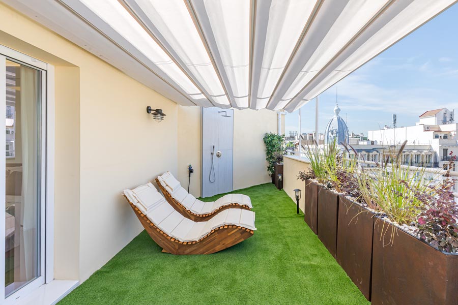 Ático de Lujo en Madrid | Zona de solarium | Reforma Barrio Salamanca | Drékaro